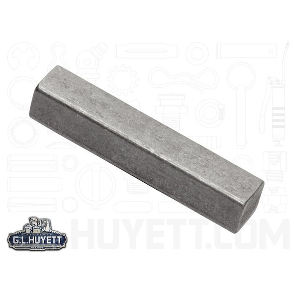 Huyett Undersized Machine Key, Square End, Steel, Plain, 4-7/8 in L, 1 in Sq 4510001000-4875 - main